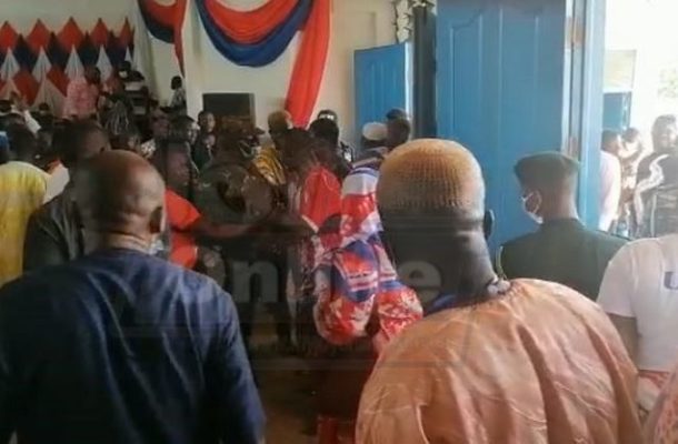VIDEO: NPP Delegates Conference turns violence in Bono East Region
