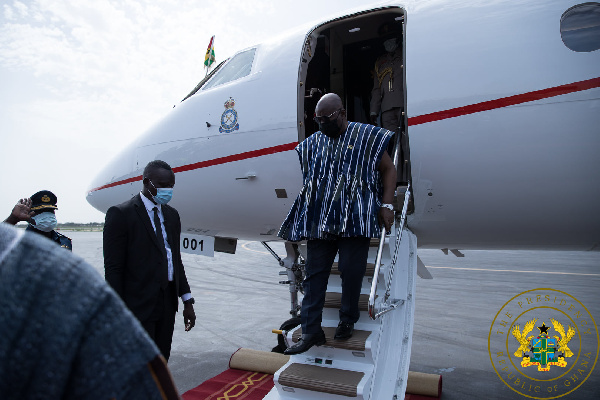 Ghana’s presidential jet turned into “trotro” – picking and dropping African presidents
