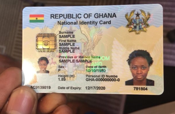 Ghana Card to be ready for all banking transactions Jan 2022