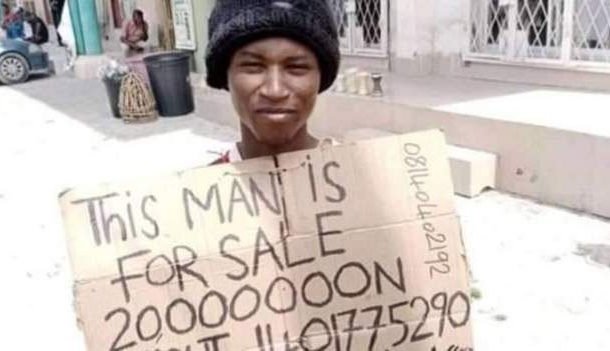 Man Who Put Up Himself For Sale Arrested