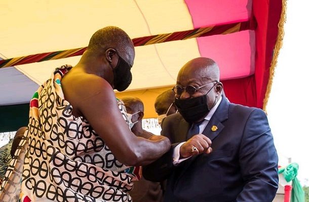 Your ‘grandson’ wants to take my position – Akufo-Addo tells Otumfuo
