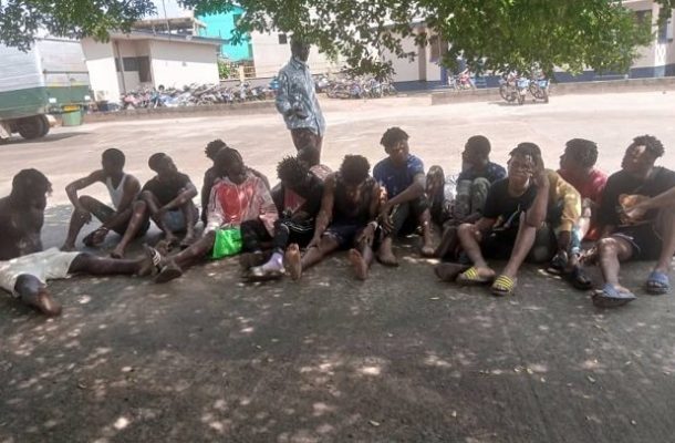 15 suspected armed robbers nabbed by Ashaiman Police