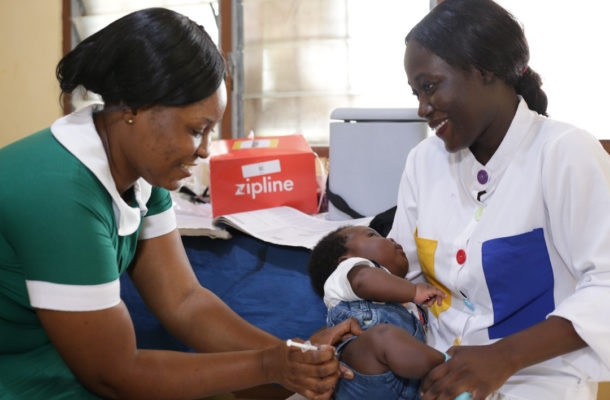 Ghana Health Service commends Zipline for facilitating child Immunization in the country