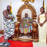 Adrinkra Pie CEO and wife visit Asantehene after their royal wedding