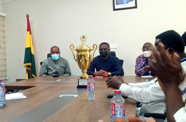 VIDEO: National Amputee team presents AFCON title to Sports Minister