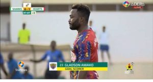 VIDEO: 'Prodigal son' Gladson Awako makes the difference for Hearts against Elmina Sharks