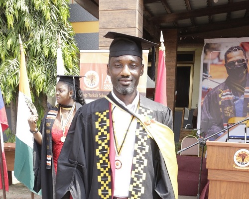 Michael Creg Afful graduates from AUCC with Bachelor's degree