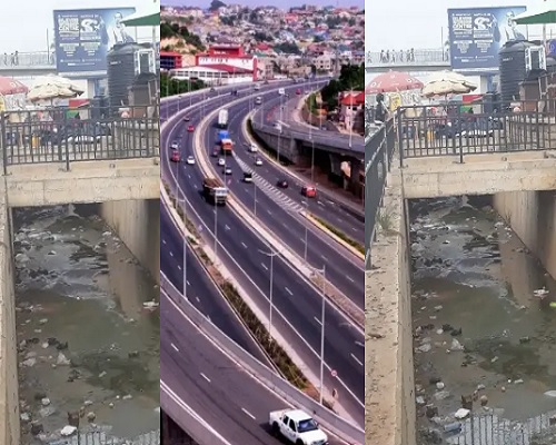 Open drainage at Pokuase interchange turned into urinating, dumping point - Fredyma reveals