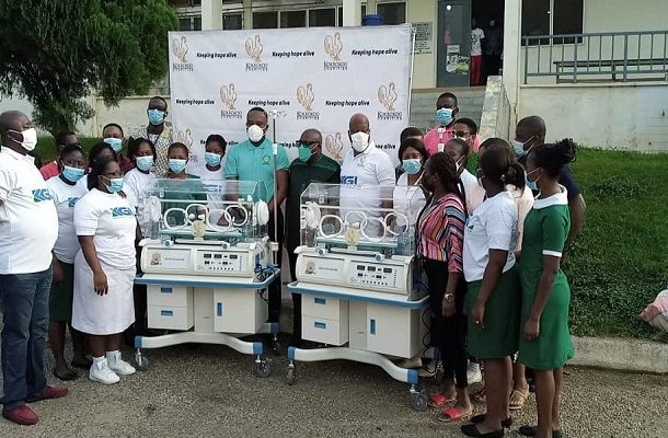 Kokrokoo Charities donates two incubators to Kyebi Government Hospital
