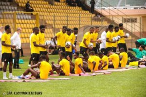 PHOTOS: Black Stars train ahead of must win Gabon clash