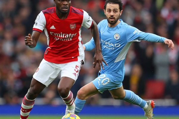 Thomas Partey shines despite Arsenal's defeat to Manchester City