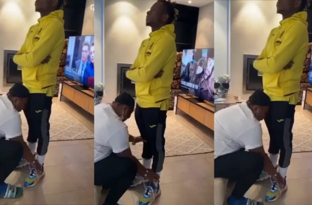 VIDEO: Samuel Chukwueze's mum prays for him ahead of AFCON 2021