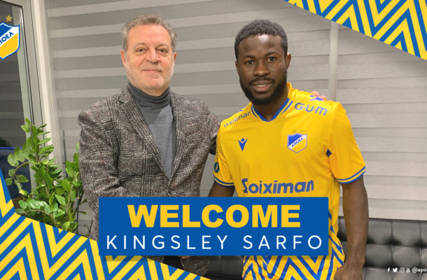 OFFICIAL: Kingsley Sarfo joins Apoel Nicosia