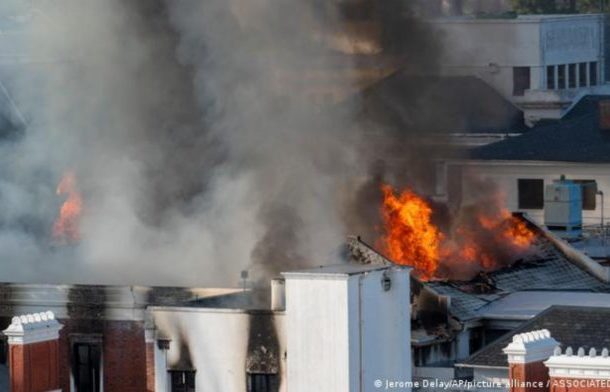 Man arrested over massive fire at South Africa Parliament