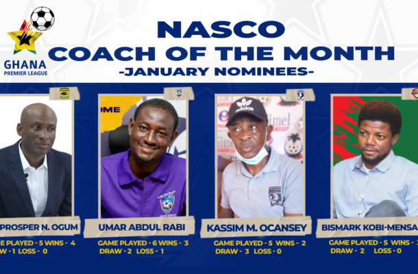 Four coaches jostle for NASCO coach of the month January