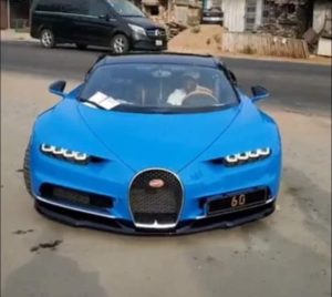 VIDEO: Osei Kwame Despite displays $3million worth Bugatti Chiron sports car