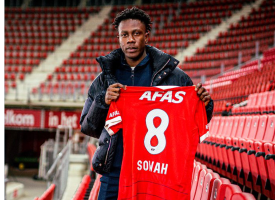 Kamal Sowah joins Dutch Eredivisie side AZ Alkmaar