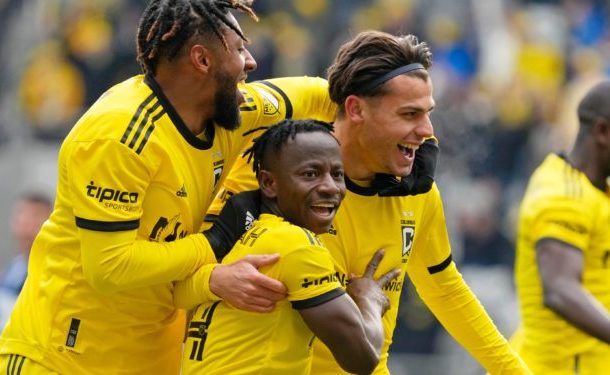 VIDEO: Yaw Yeboah provides assists for Columbus Crew on his debut