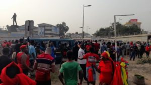 Protestors gather to kickstart ‘Yentua’ demo against E-Levy [Photos]
