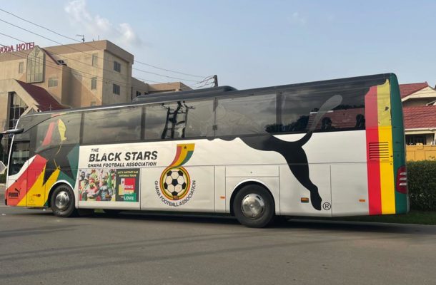 PHOTOS: Black Stars heading to Baba Yara Stadium