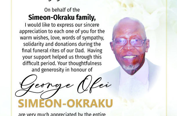 GFA salutes all for unflinching support during funeral of President Simeon-Okraku’s father
