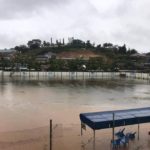 Heavy rains turns Medeama's Akoon Park into a lake