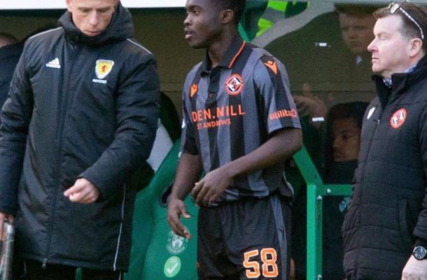 Ghanaian youngster Mathew Anim Cudjoe makes debut for Dundee United