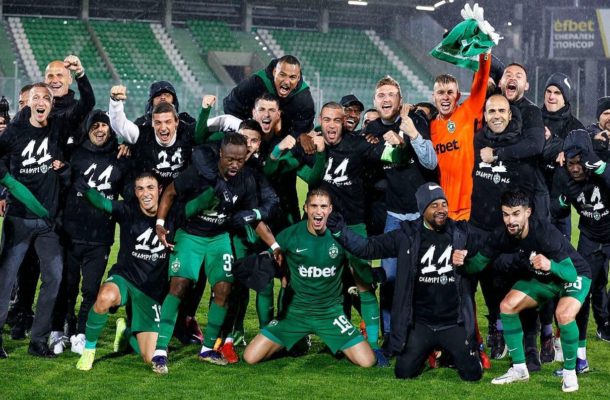 Bernard Tekpetey wins second consecutive league title with Ludogorets in Bulgaria