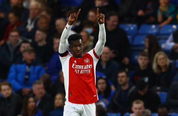 VIDEO: Watch Eddie Nketiah's hattrick against Ipswich Town