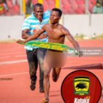 Fan runs onto the pitch stark naked in Kotoko's 1-0 win over Hearts