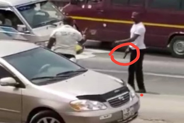 Gun-wielding man assaulting motorist in viral video arrested