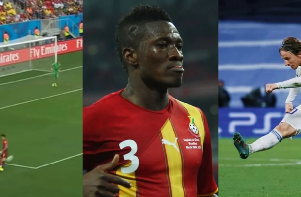 VIDEO: Asamoah Gyan wades into Kwadwo Asamoah vs Modric ‘trivela’ pass debate