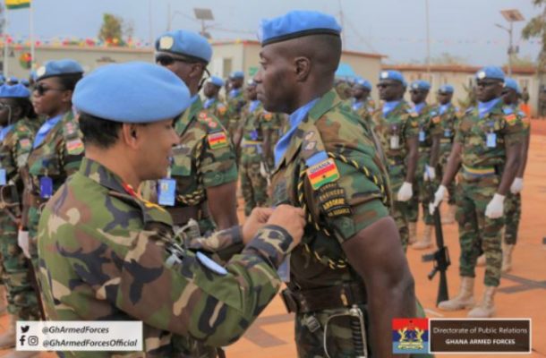 Ghana’s troops in South Sudan receive prestigious UN medals