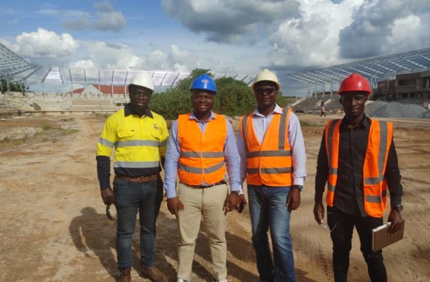 Club Licensing Manager visits new TNA Stadium construction site