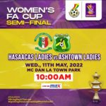 Women's FA Cup: Hasaacas Ladies vs Ash Town Ladies come off on Wednesday