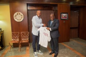 PHOTOS: Andre Ayew meets President Akufo-Addo