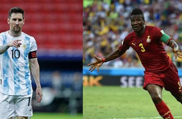 He is one of the greatest goal scorers I've ever seen - Lionel Messi on Asamoah Gyan