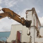 PHOTOS & VIDEO: Hearts pull down old secretariat for construction of new office complex