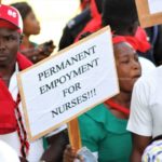 Unemployed nurses demand posting after completing school in 2019