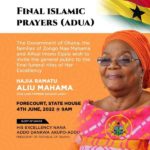 State funeral for late Second Lady Ramatu Aliu Mahama to be held on June 4