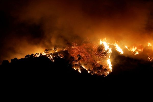 Wildfire in Southern Spain Forces town evacuation; three hurt