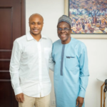 PHOTOS: Black Stars captain Andre Ayew meets Speaker of Parliament