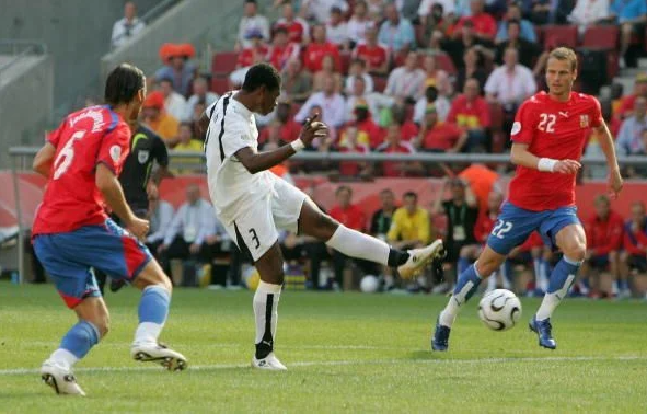 Today In Sports History: Asamoah Gyan scores Ghana's first-ever goal at the FIFA World Cup[VIDEO]