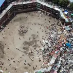 Several injured as Colombian bullfight stand collapses 