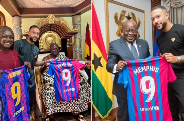 Barcelona reacts to Memphis Depay's Ghana visit