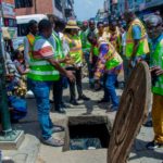 AMA locks shops in Accra with unclean frontages, drains; owners to be prosecuted