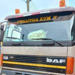 Police arrest man driving truck without back tyres at Ejisu