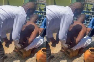 VIDEO: Returnee busted after herbalist exposes him for attempting to kill daughter for money ritual