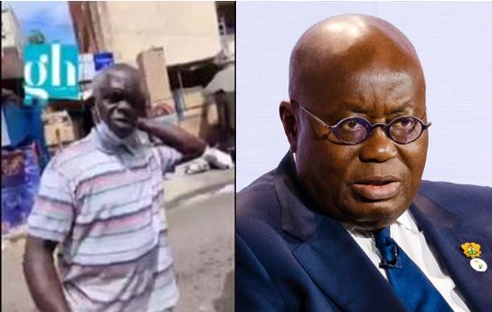 Old man who campaigned for Akufo-Addo rains curses on him over hardships (Video)