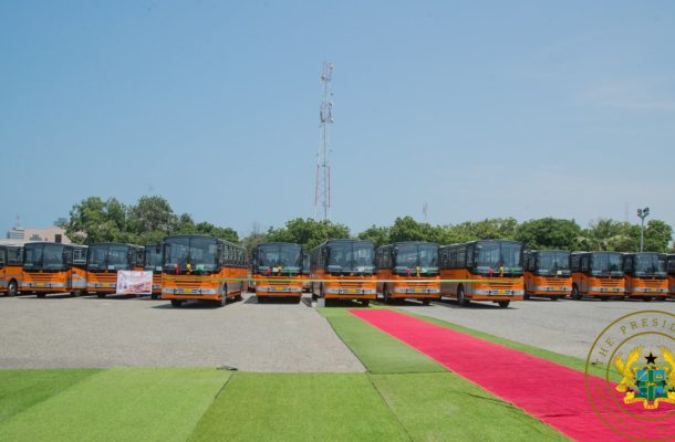 Nana Addo commissions 45 Metro Mass Transit buses